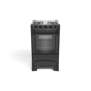 Fogão de Piso 4 Bocas Acendimento Manual Mfi4ba Preto Fosco Mueller