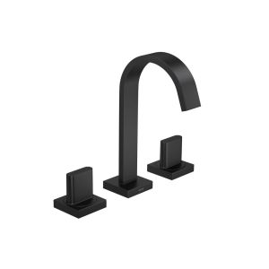 Misturador para Lavatório de Bica Alta Polo Black Matte Deca.