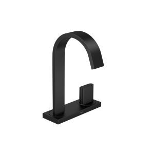 Torneira para Banheiro de Mesa Bica Alta 1/2'' Polo Black Matte Deca