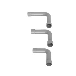 Curva 90° para Tubo 1/2" Condulete 13cm Cinza Vitralux