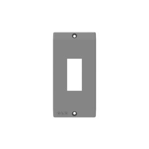 Tampa Condulete 3/4" 1 Seção Int  Cinza Vitralux