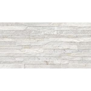 Piso Cerâmico Mal37990r Branco Granilhado Retificado Externo 35x70 Incefra