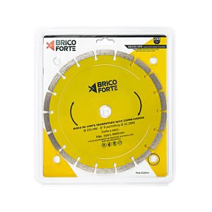 Disco Corte Dimantado Segmentado Seco 230mm Brico Forte
