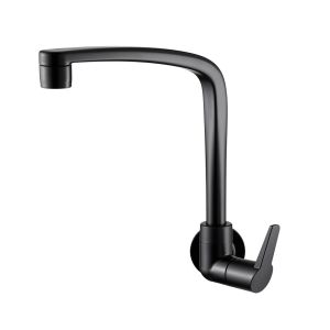 Torneira para Cozinha de Parede Flatt 1168 F71 Preto Fosco Lorenzetti