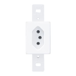 Tomada 1 Seções S/esp 10a Blanc Branco Brilhante 250v Fame