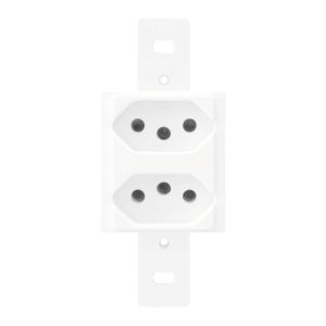 Tom 2 Seções S/esp 20a Blanc Branco Brilhante 250v Fame