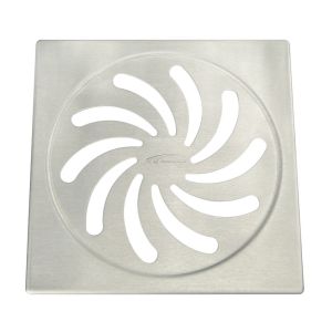 Grelha para Caixa Sifonada 100mm Vortice Inox Quadrado Amanco