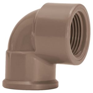 Joelho 90° 20mmx1/2 Sold Pvc Roscável Marrom Amanco
