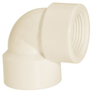 Joelho 90 1  Pvc Roscável Branco Amanco