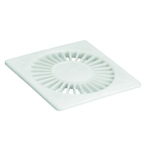 Grelha para Caixa Sifonada 150mm Pe N83 Branco Quadrado Amanco