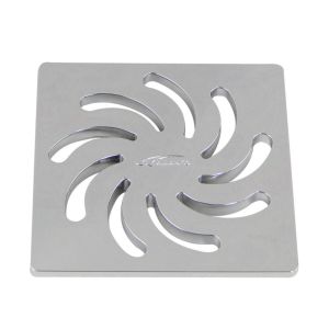 Grelha Quadrado para Caixa Sifonada 150mm Vortice Abs Cromado Amanco
