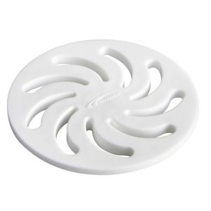 Grelha para Caixa Sifonada 150mm Vortice Pe Branco Redondo Amanco