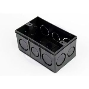 Caixa Luz 4x2 Retangular Preto Amanco