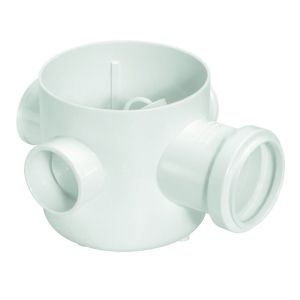Corpo Caixa Sifonada 100x100x50mm Pvc Esgoto Branco Amanco