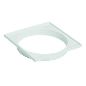 Porta Grelha Pvc 150mm Cinza Quadrado Amanco