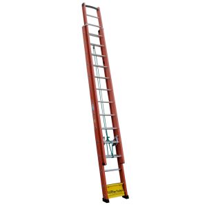 Escada Extensiva Vazada 23 Degraus Vermelho 4,20x7,20m Wbertolo