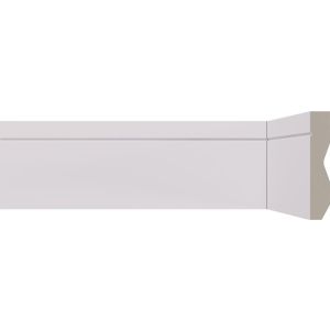 Rodapé Poliestireno 2,40x7cm 3612 Rp Frisado Branco Málaga