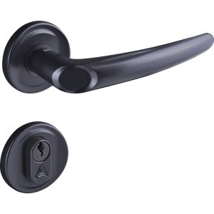 Fechadura Externa Joy Roseta Preto Fosco 40mm 083571 2600/63 Aliança