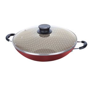 Wok Alumínio 36cm Paris Vermelho Tramontina