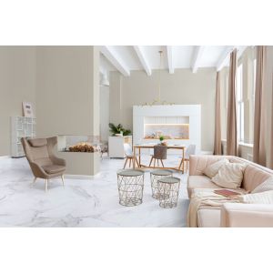Piso Vinílico Cola 92x92cmx2mm Róseo Branco Fosco Tarkett