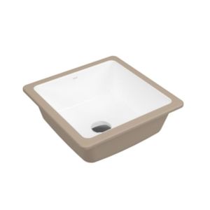Cuba para Banheiro de Sobrepor Louça Quadrada Branco 37cm Docol