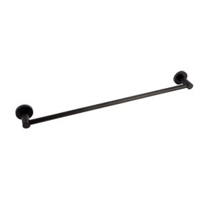 Porta Toalha Barra 60cm Lyn Preto Addra
