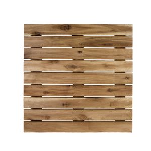 Deck Madeira Lejiane 9 Ripas Natural Fosco 50x50x2,4cm Fascino