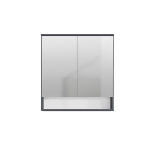 Espelheira para Banheiro MDF/MDP Cecilia Chumbo 70cm C-Linea