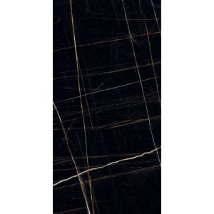 Porcelanato Laurent Preto Retificado Polido 60x120 Málaga