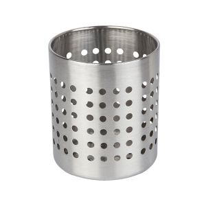 Porta Utensílios 1,3L Hina Inox Redonda Casa&Ideia