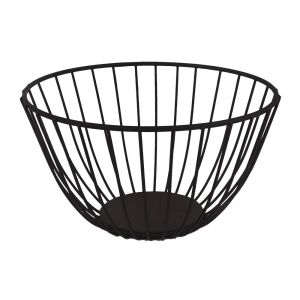 Fruteira Mesa 25x13cm Aramada Preto Casa&Ideia