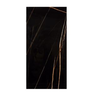 Porcelanato Black Pearl Preto Cobre Retificado Polido 80X160 Málaga
