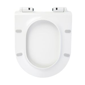 Assento Sanitário Termofixo New Monaco com Queda Amortecida Branco Addra