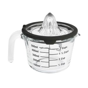 Jarra de Vidro Com Medidor e Espremedor Transparente 500ml Casa&ideia