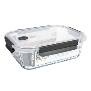 Pote Vidro Hermético 1,5l Belle Transparente Com Tampa Casa&ideia