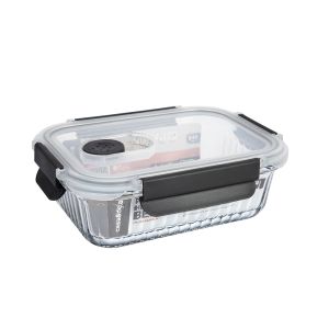 Pote Vidro Hermético 640ml Belle Transparente Com Tampa Casa&ideia