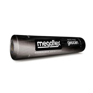 Manta Asfáltica Geocen Poliéster Preto Sem Alumínio 1mx10x4mm Megaflex