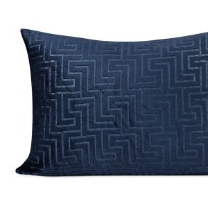 Jogo de Cama Solteiro 2pcs Texturizado Azul Profundo Microfibra Atlântica