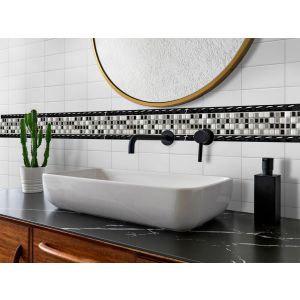 Faixa Decorativa 2,5x33 Gf3620 Preto Gabriella