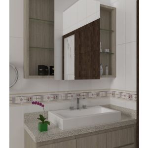 Faixa Decorativa 8,5x33 Gld2189 Bege Marrom Gabriella