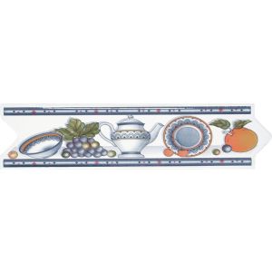 Faixa Decorativa 8,5x33 Gld2126 Branco Cinza Gabrielle