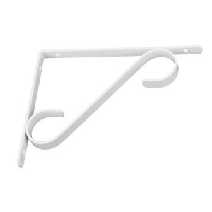 Suporte Prateleira 25cm Mão Francesa Col Branco Prat-k