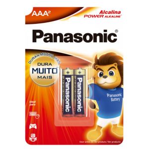Pilha 2pcs Alcalina Aaa Panasonic