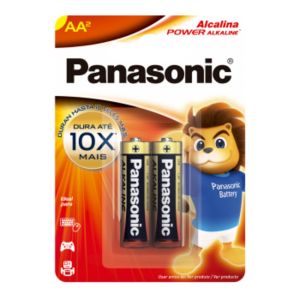 Pilha 2pcs Alcalina Aa Panasonic