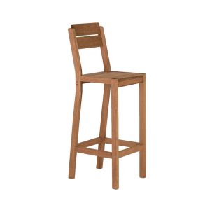 Banqueta Madeira Alta Maresia  Jatoba Metalnew