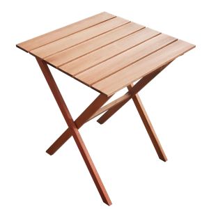 Mesa Madeira Orquídea Dobrável Jatobá Metalnew