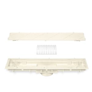 Ralo Linear 25,3x4,5x3,8cm Branco Multicerto