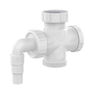 Adaptador para Maquina Lavar Conexão Branco Blukit
