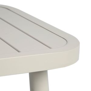 Conjunto para Jardim Armação Mesa e Poltronas 3 Peças Cinza Alumínio Fascino