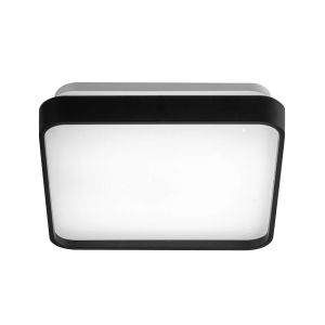 Plafons Led Quadrado 18w Round Preto Bivolt Blumenau Iluminação